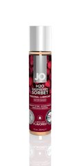 Смазка на водной основе System JO H2O — Raspberry Sorbet (30 мл) без сахара, растительный глицерин