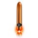 Мощный вибратор Rocks Off Havana Orange Gold с цветной LED-подсветкой, 10 режимов работы