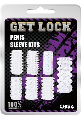 Набор из 7 насадок Penis Sleeve Kits - Clear, 291215