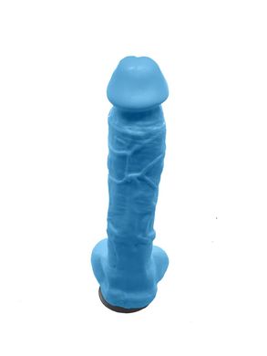 Крафтовое мыло-член с присоской Чистый Кайф Blue size XL, натуральное