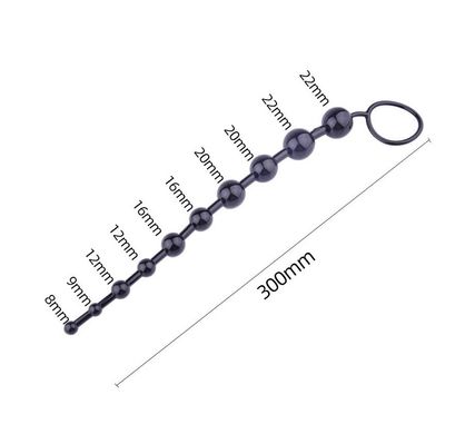 Анальные бусы Jelly Anal Beads Purple, SKN-ANL033 Purple