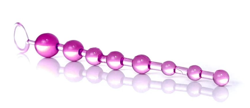 Анальные бусы Jelly Anal Beads Purple, SKN-ANL033 Purple