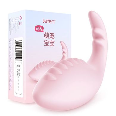 Вибратор-яйцо Leten Dinosaur Baby Pink