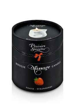 Массажная свеча Plaisirs Secrets Strawberry (80 мл)