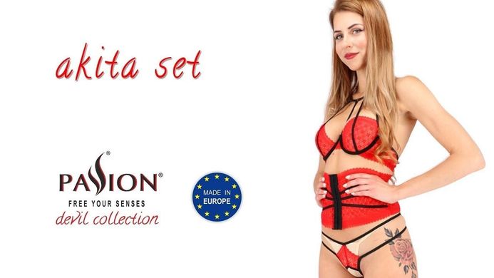 AKITA SET red L/XL - Passion Exclusive