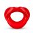 Силіконова капа-розширювач для рота у формі губ / капа-губи XOXO Blow Me A Kiss Mouth Gag - Red, Червоний