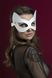 Маска кошечки Feral Feelings - Kitten Mask, натуральная кожа, белая