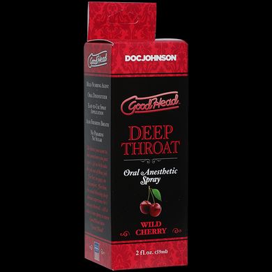 Спрей для глубого минета Doc Johnson GoodHead Deep Throat Spray – Wild Cherry (59 мл)