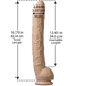 Фаллоимитатор Doc Johnson Dick Rambone Cock White, диаметр 6см, длина 42см, ПВХ
