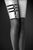 Гартер на ногу Bijoux Pour Toi - 3 THONGS Black, сексуальная подвязка, экокожа